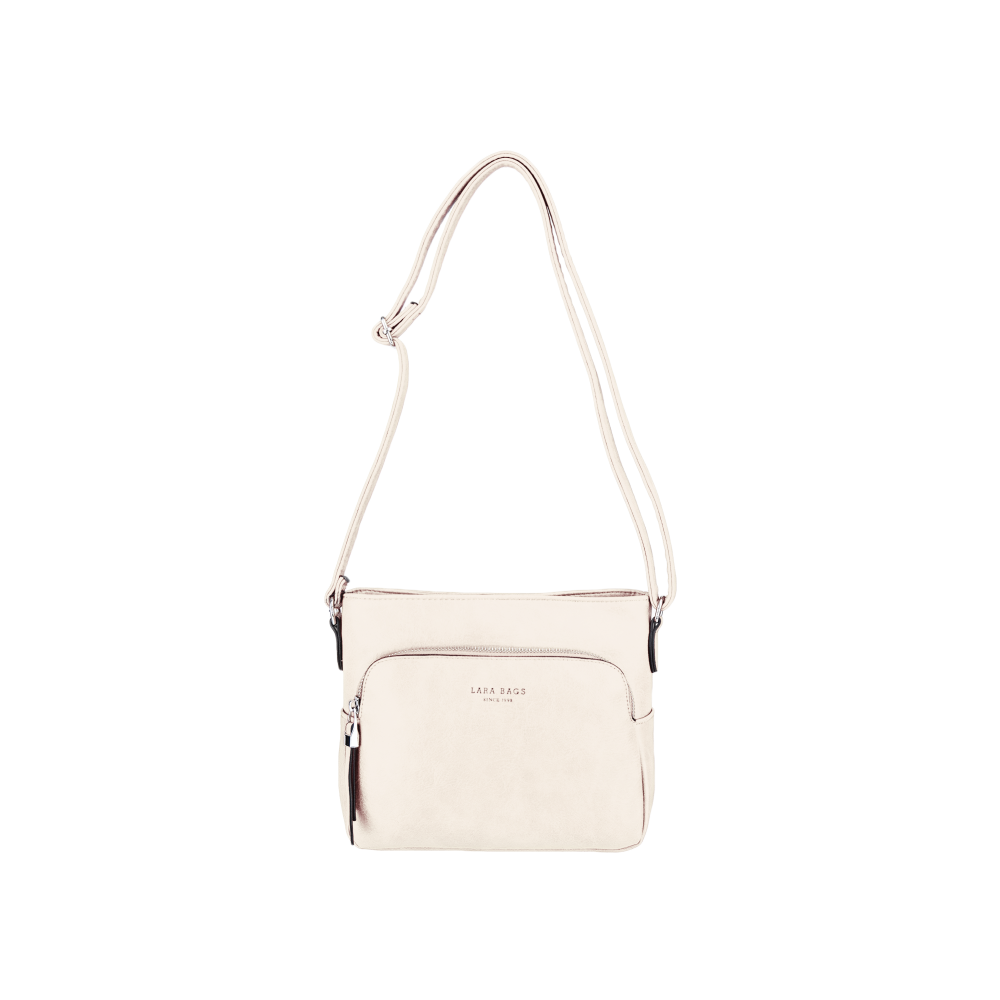 KATHY dámska crossbody koženková kabelka Béžová