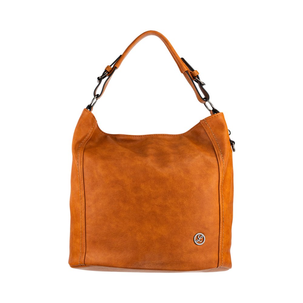 HARPER dámska koženková kabelka Svetlohnedá