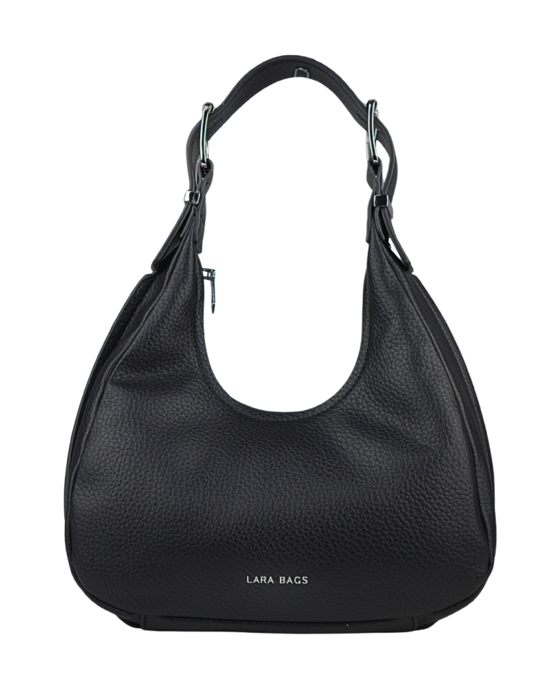 MELISA dámska koženková kabelka Čierna