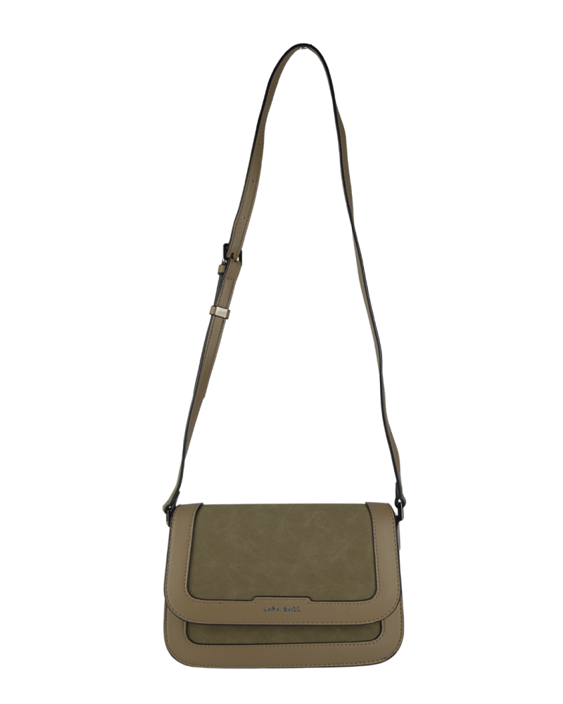 BETTY dámska crossbody koženková kabelka Tmavosivá