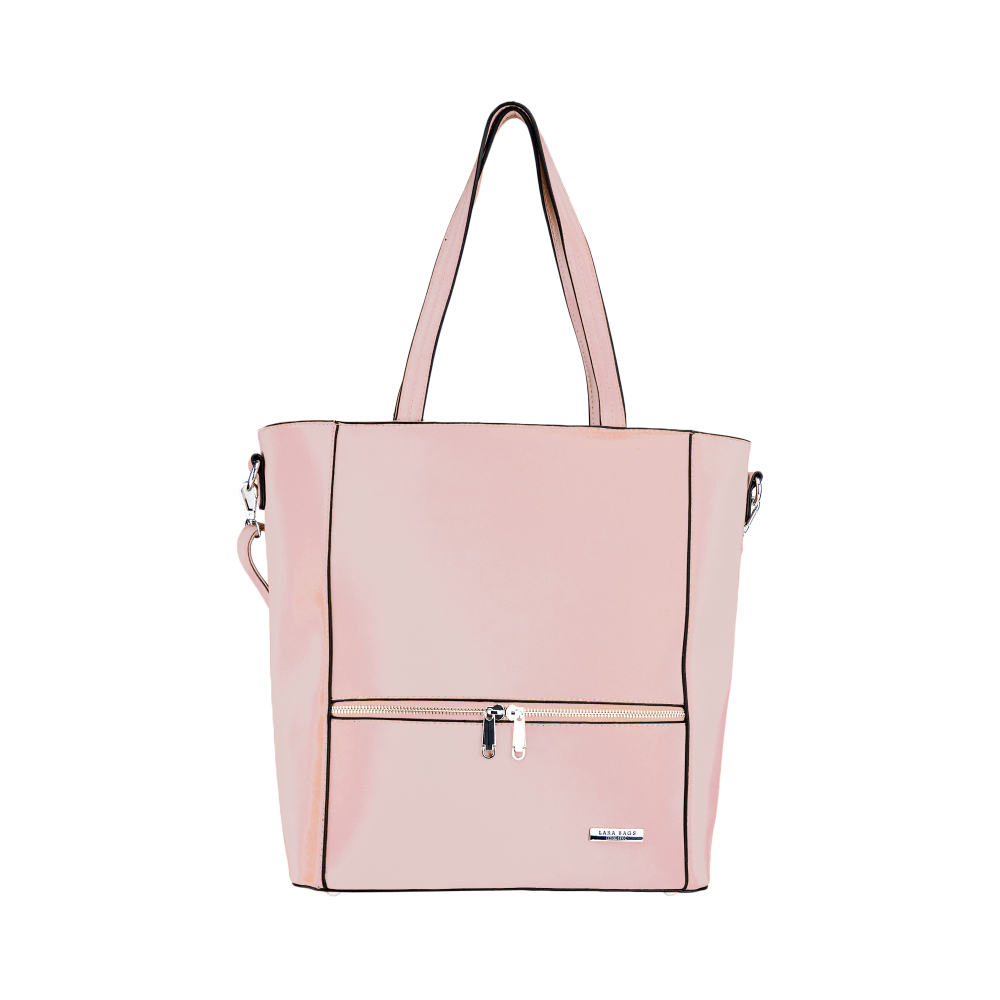 LIZZY dámska koženková kabelka Tmavoružová