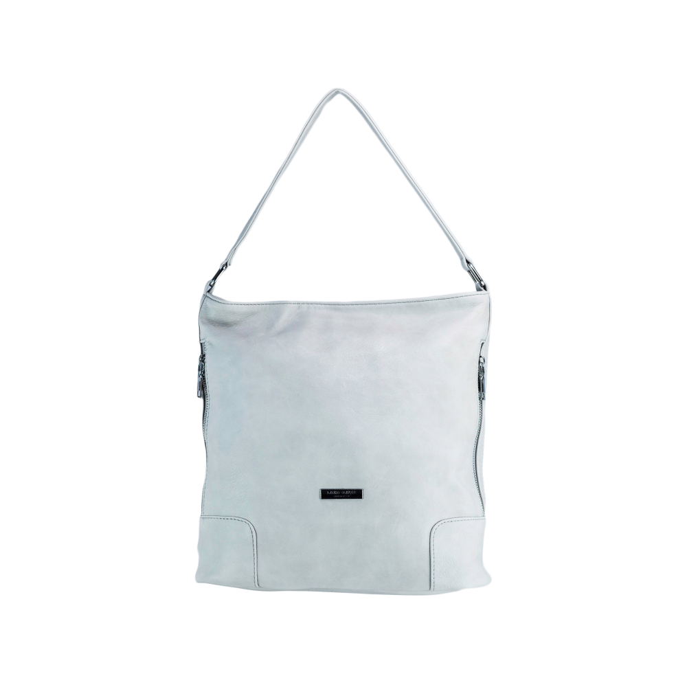 EMILY dámska koženková kabelka Sivá