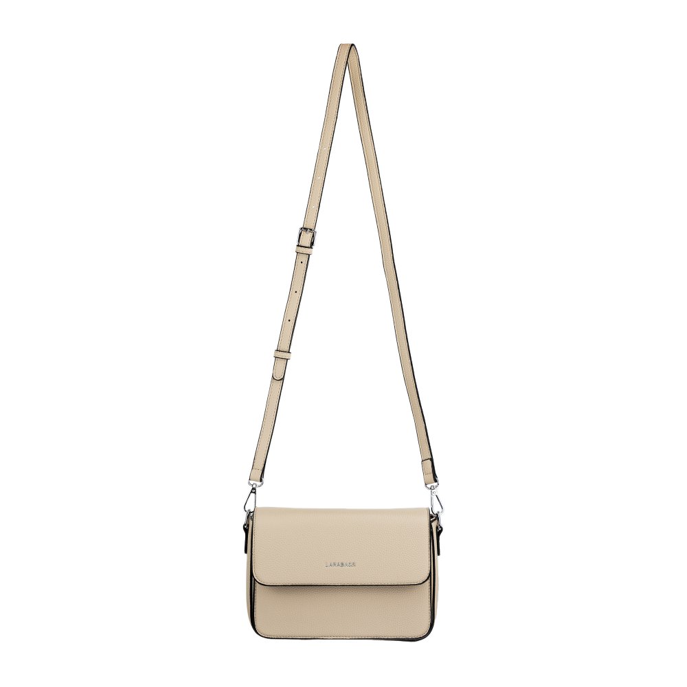 CINDY dámska crossbody koženková kabelka taupe