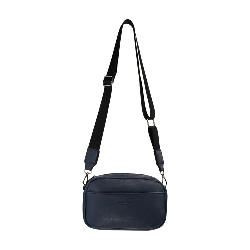 CLARRY dámska crossbody koženková kabelka Tmavomodrá