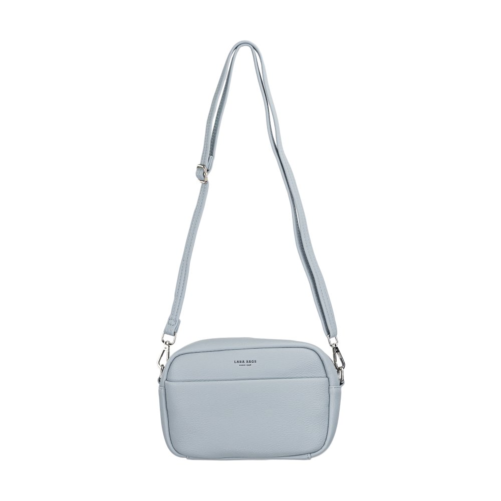 Dámska crossbody koženková kabelka Nebeská modrá