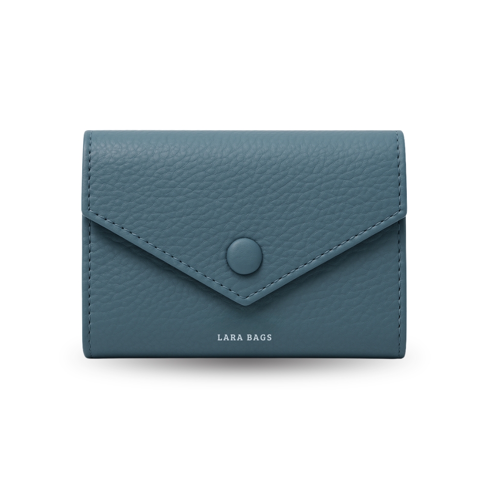 DÁMSKA KOŽENÁ PEŇAŽENKA Svetlomodrá