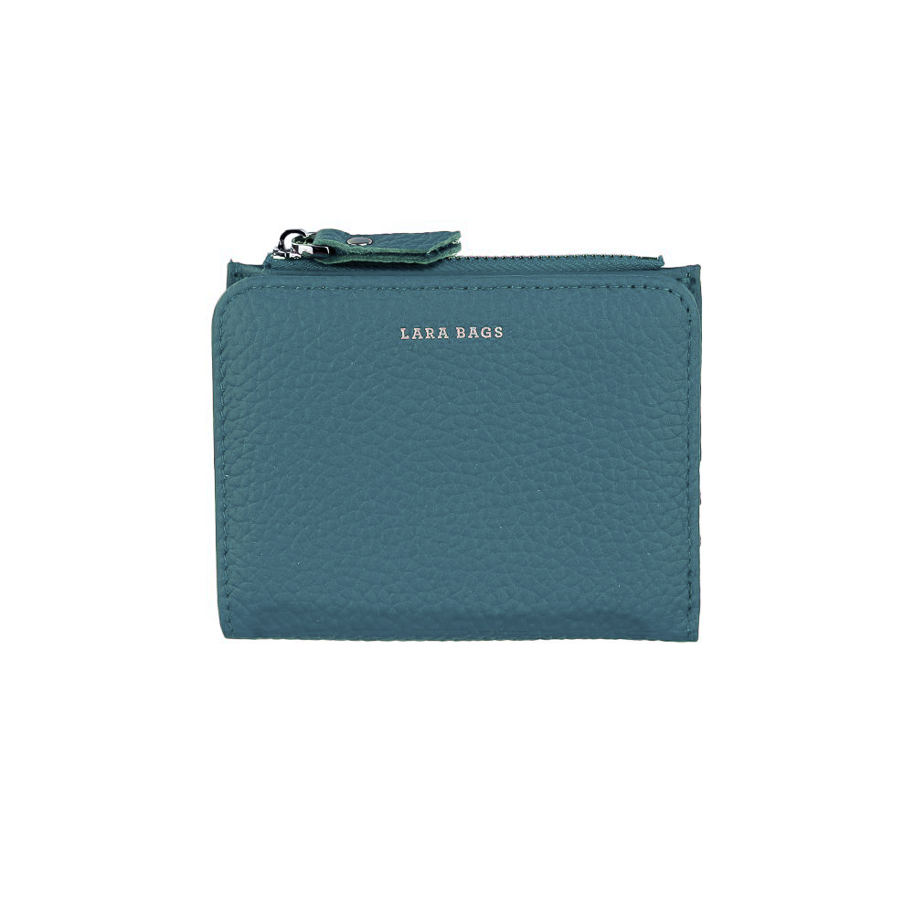 DÁMSKA KOŽENÁ PEŇAŽENKA Svetlomodrá