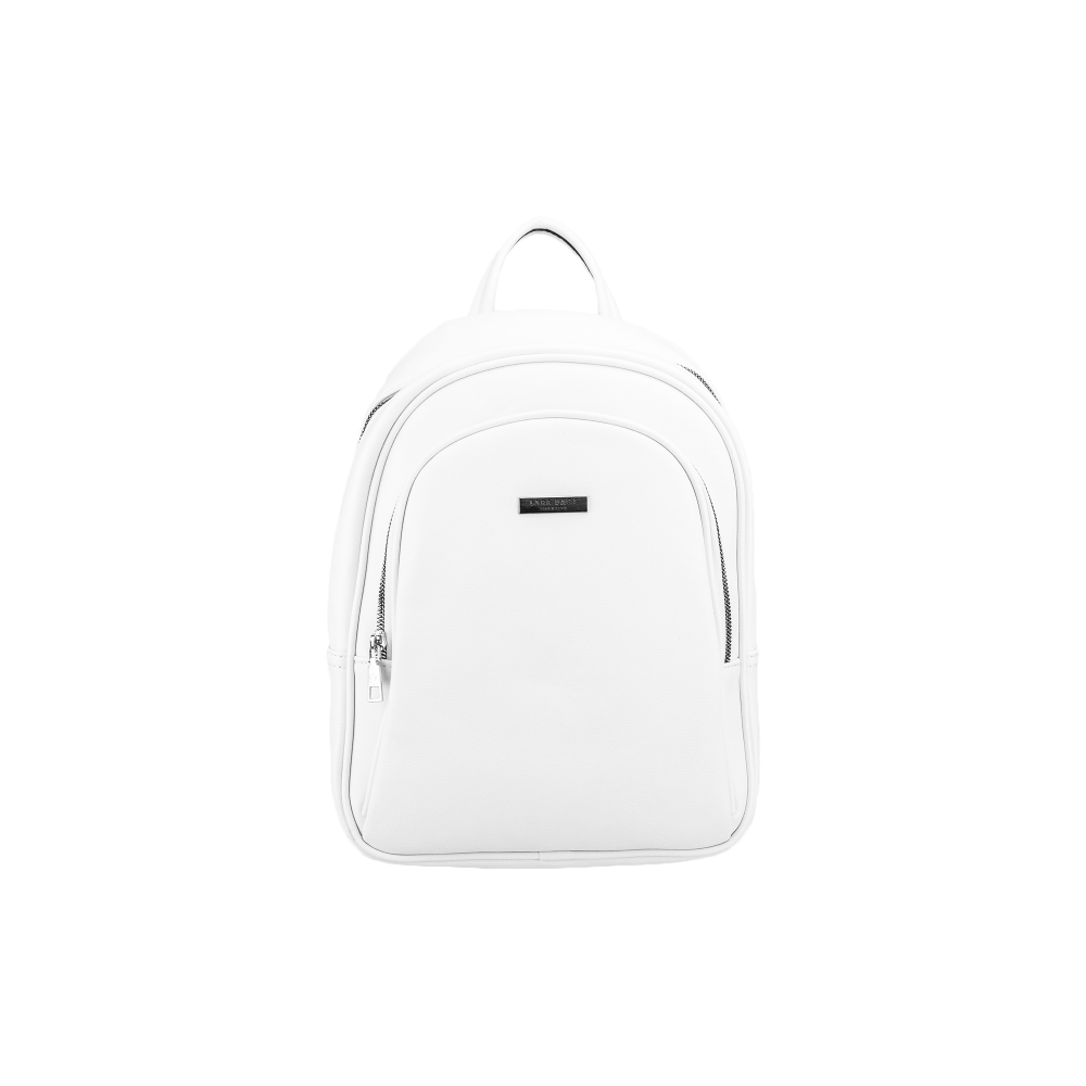 LARA dámsky koženkový batoh Biela