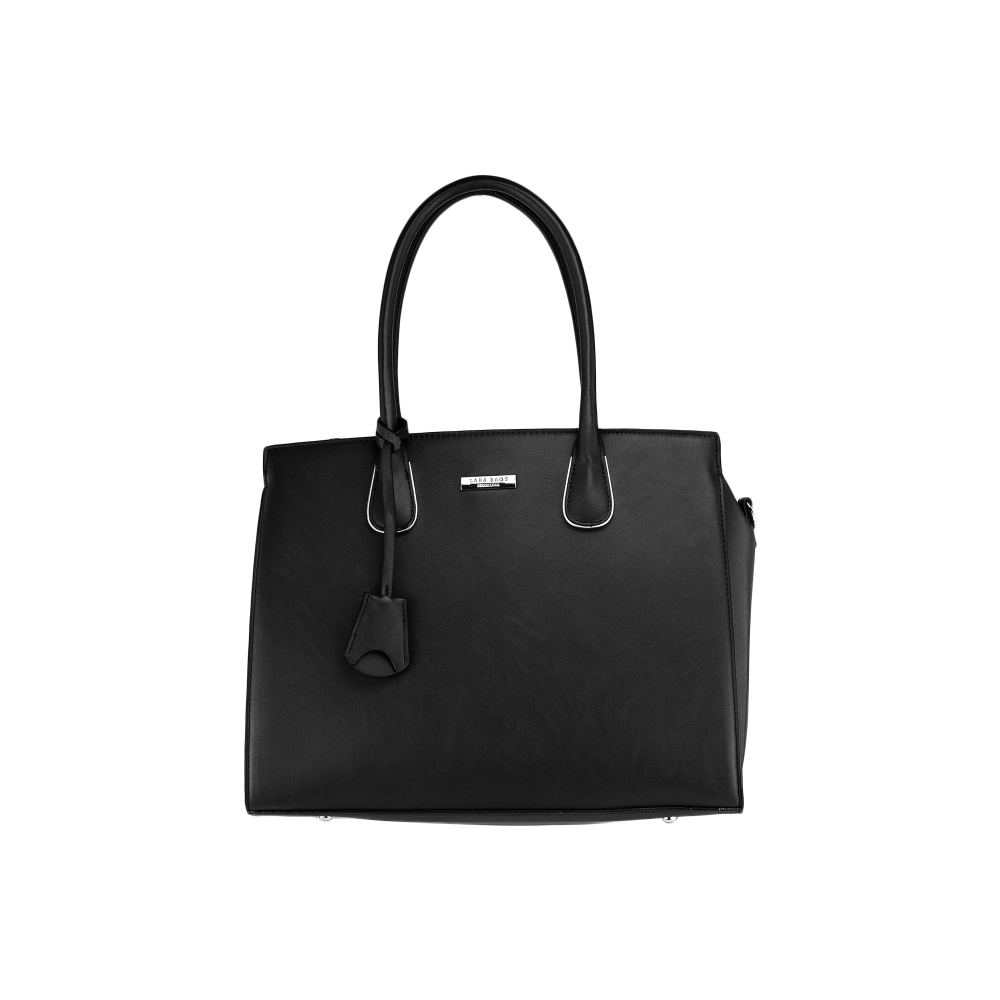 ELISA dámska koženková kabelka Čierna