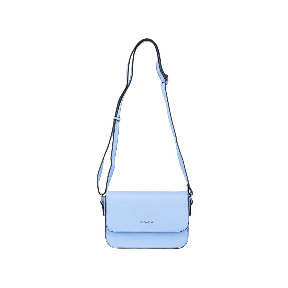 CINDY dámska crossbody koženková kabelka Nebeská modrá