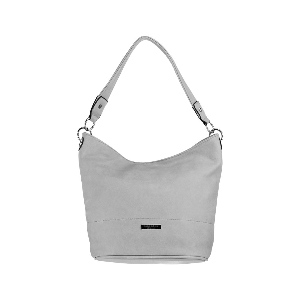 EMMA dámska koženková kabelka Sivá