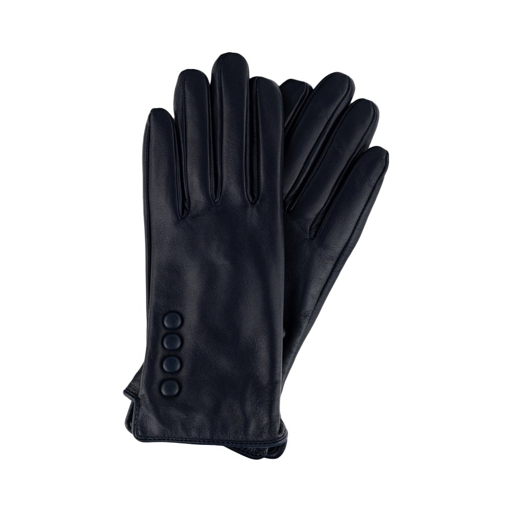 Dámske kožené rukavice -M Modrá
