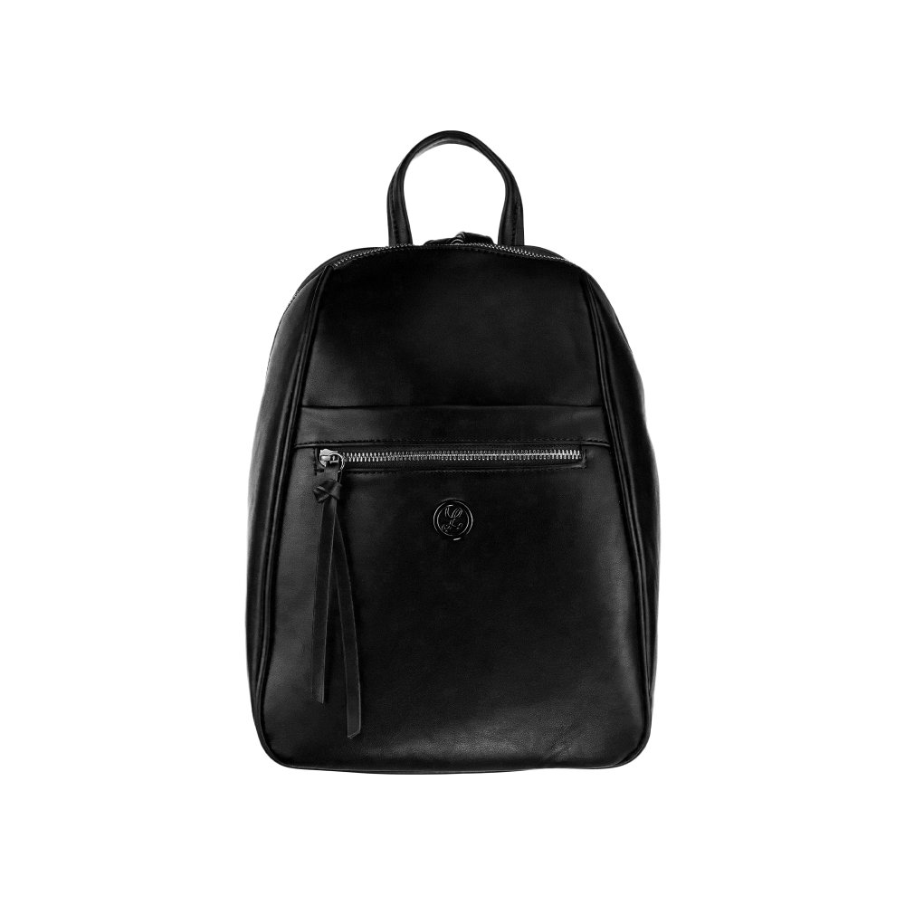 DINA dámsky koženkový batoh Čierna