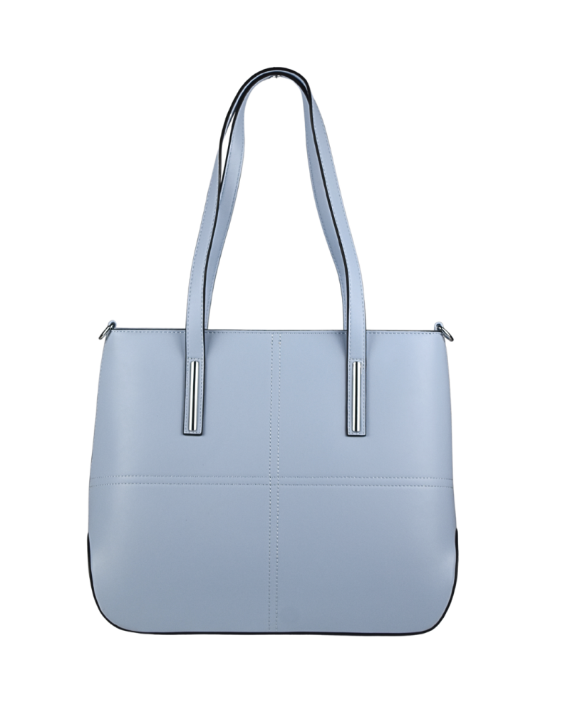 Lara Bags MILA dámska koženková kabelka Nebeská modrá