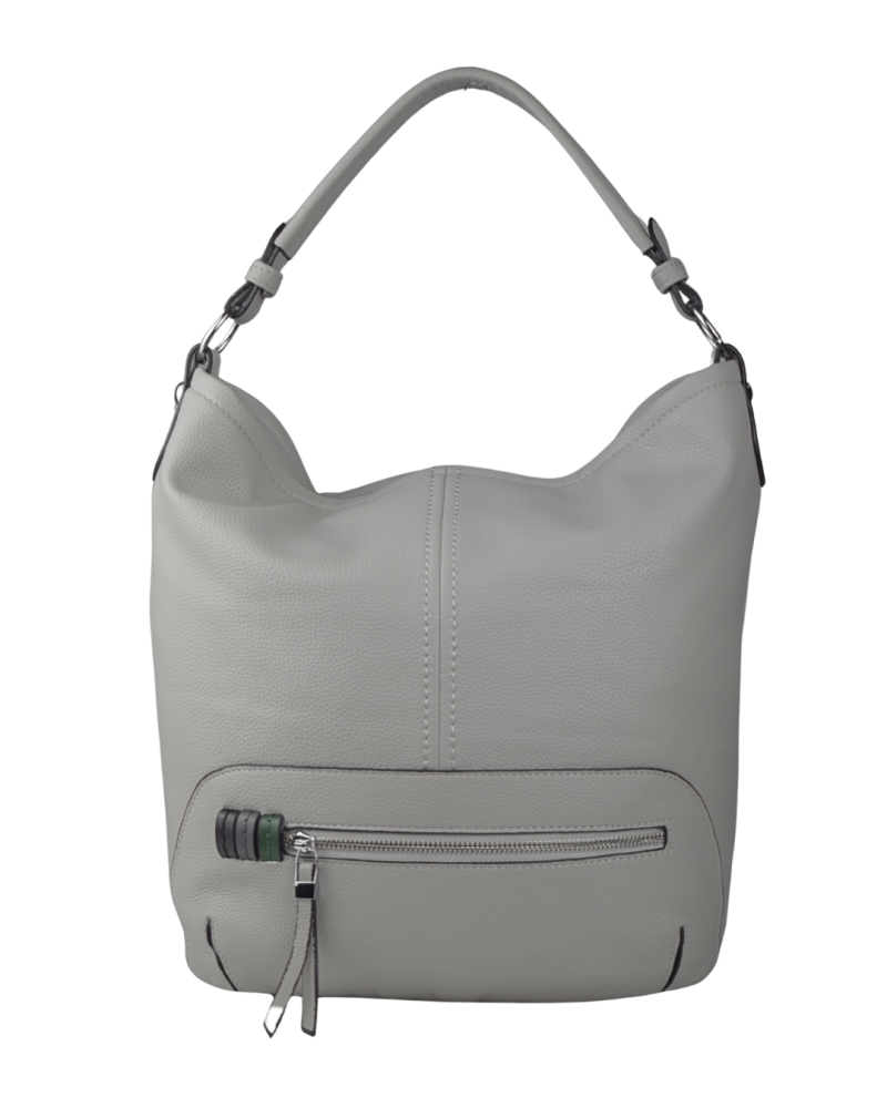 TEA dámska koženková kabelka Sivá
