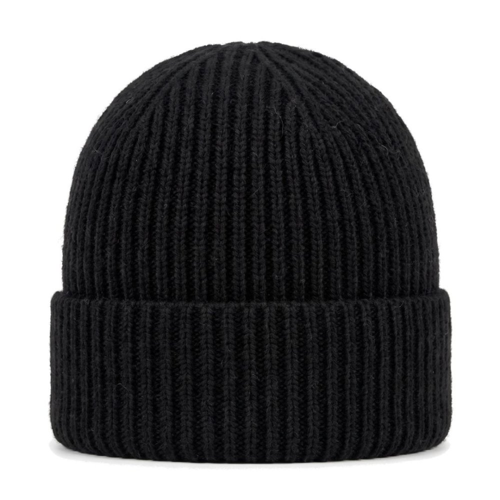 PLETENÁ REBROVANÁ ČIAPKA - UNISEX Čierna