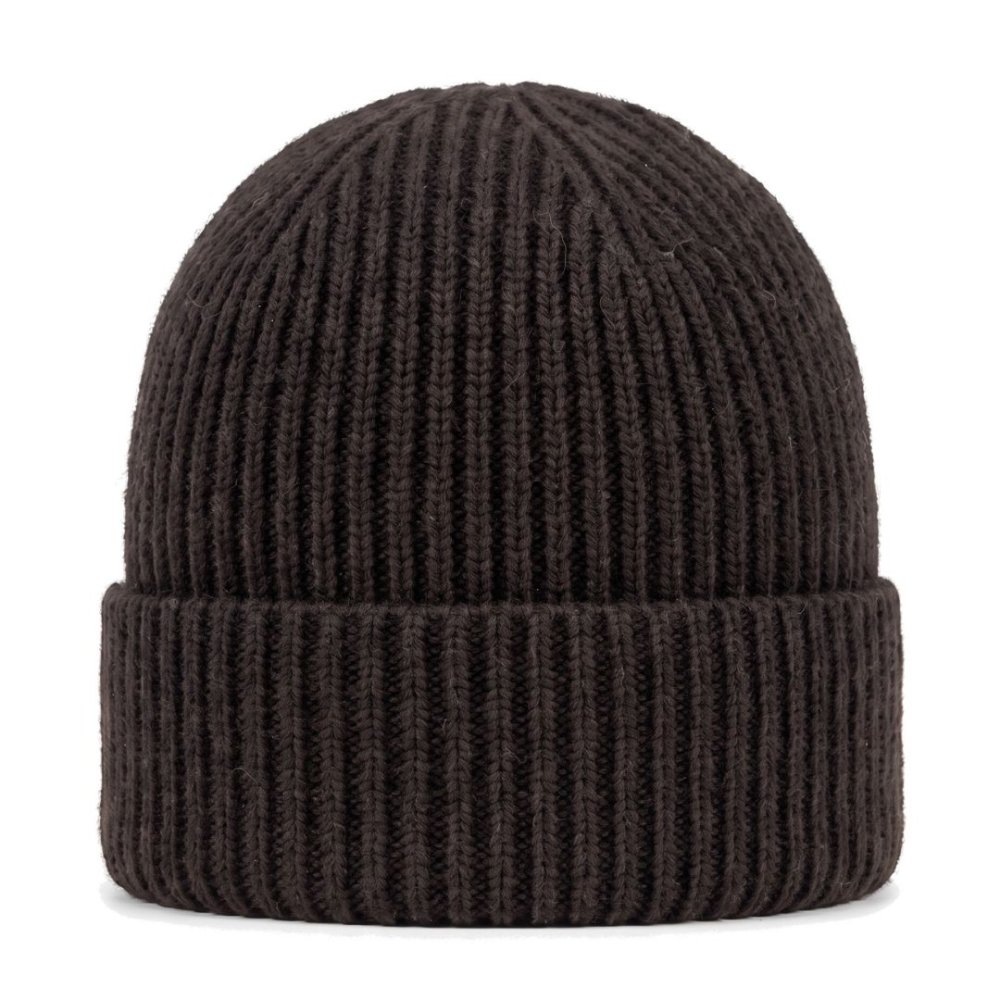 PLETENÁ REBROVANÁ ČIAPKA - UNISEX coffee