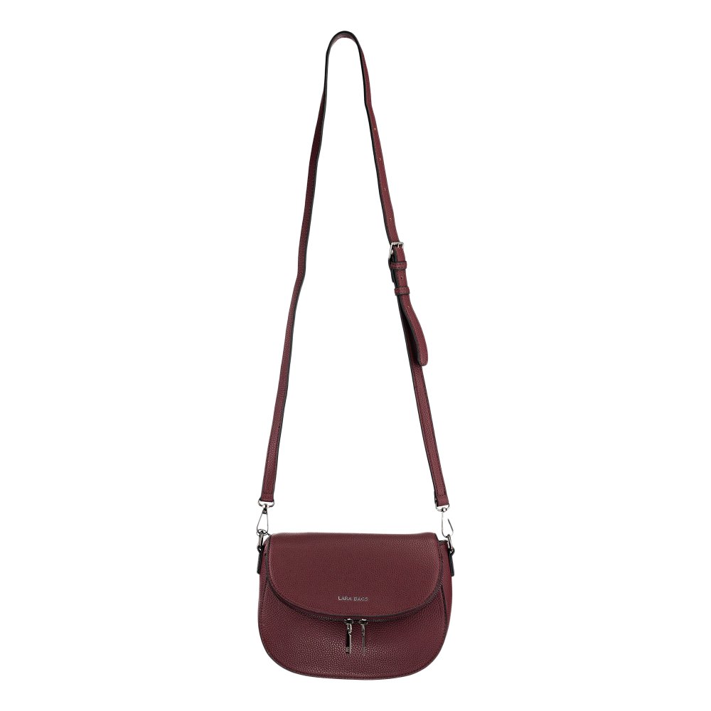 DALIA dámska crossbody koženková kabelka Bordová