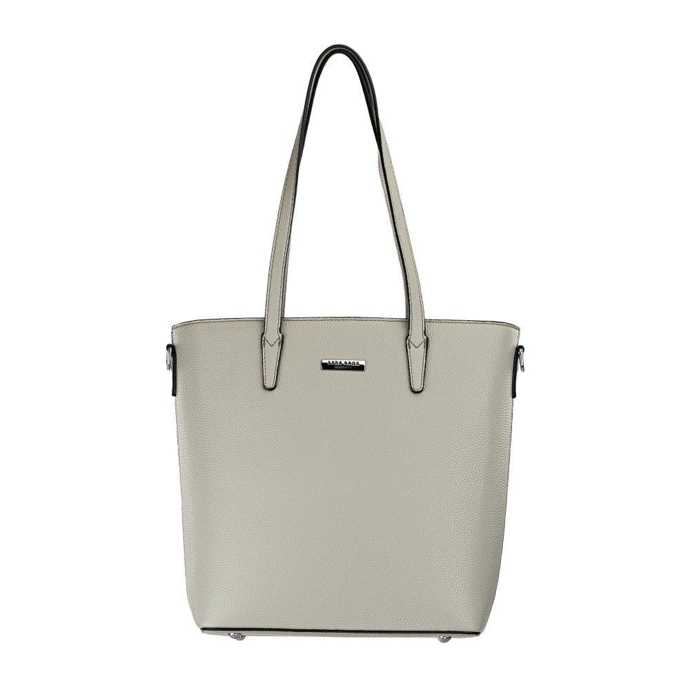 NORMA dámska koženková kabelka Sivá