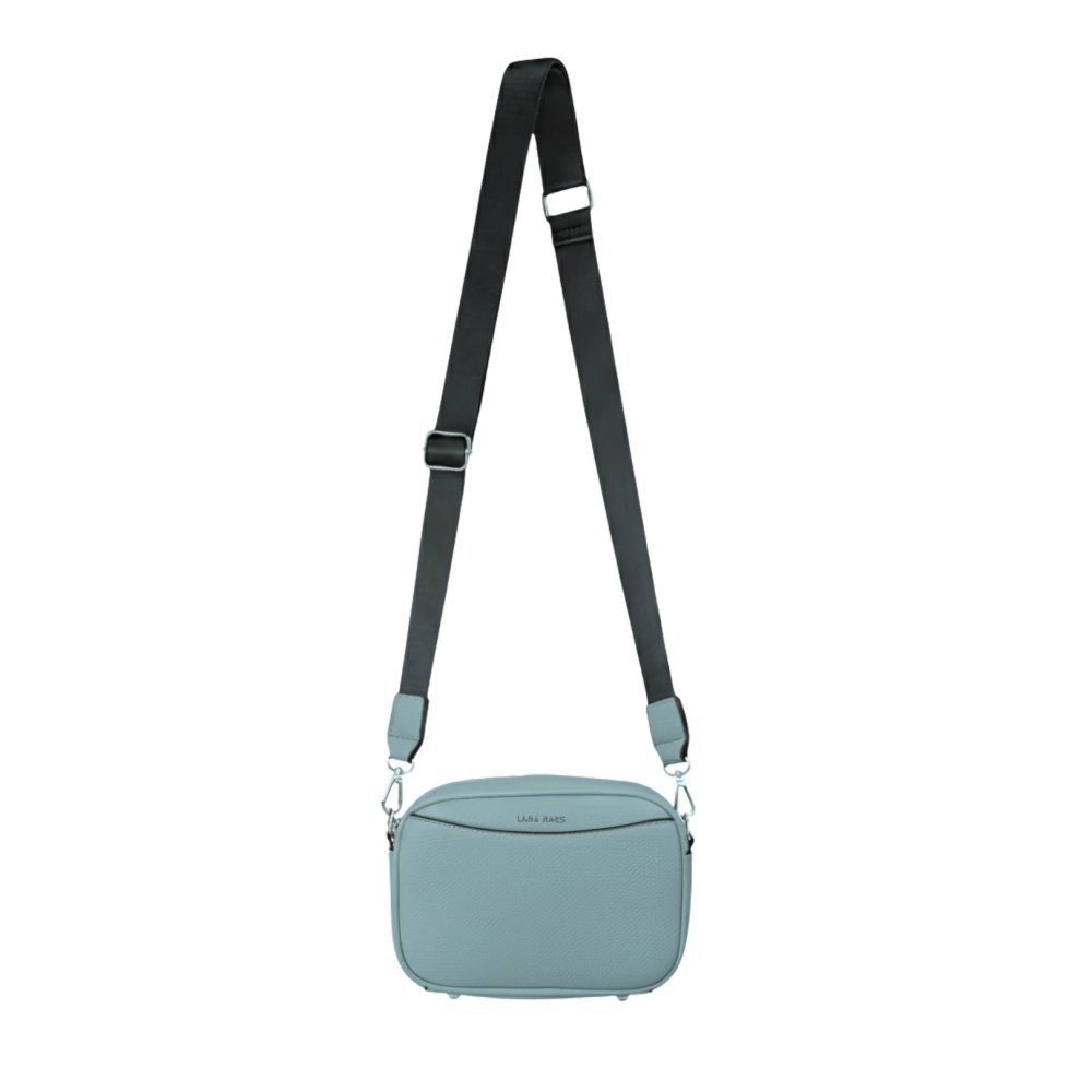 LILY dámska crossbody koženková kabelka Svetlomodrá