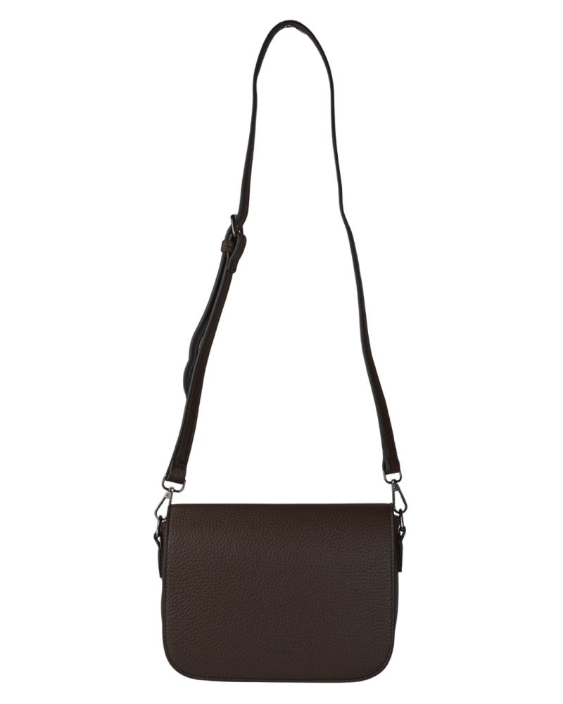 TIMEA dámska crossbody koženková kabelka coffee