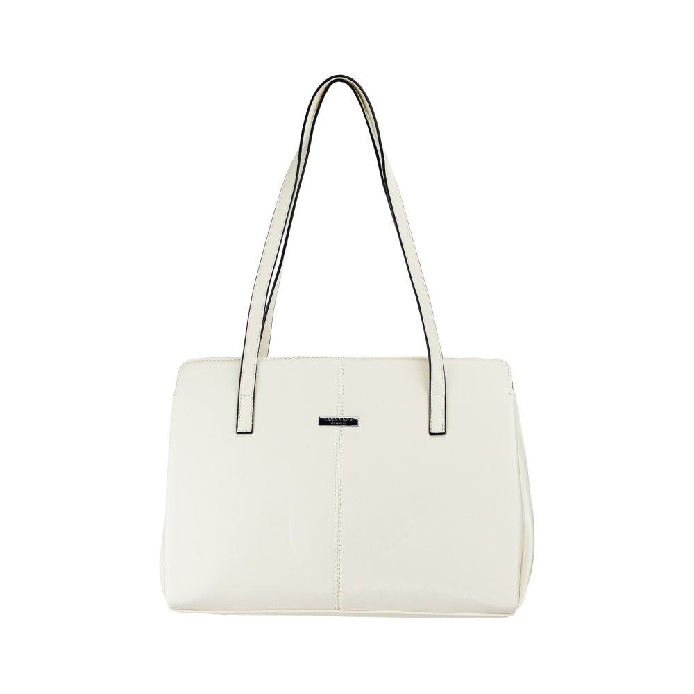 ZARA dámska koženková kabelka Biela