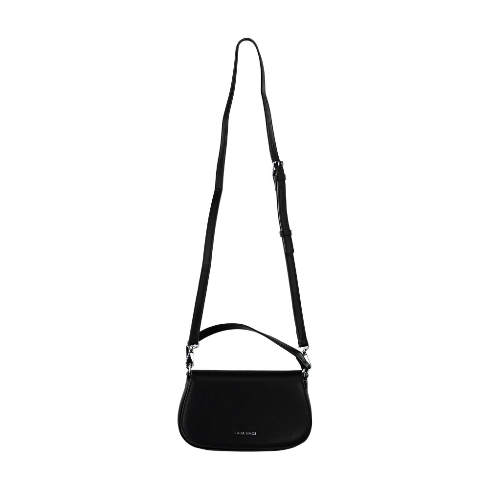 RACHEL dámska crossbody koženková kabelka Čierna