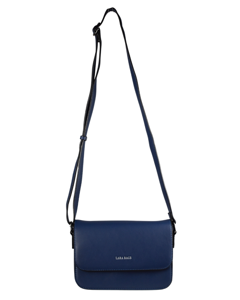 CINDY dámska crossbody koženková kabelka Tmavomodrá