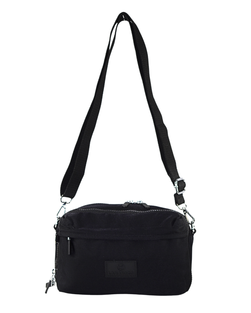 LÁTKOVÁ TAŠKA LARA BAGS Čierna