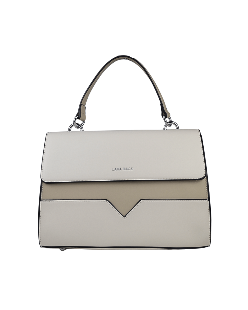 SUSIE dámska koženková kabelka béžová/taupe