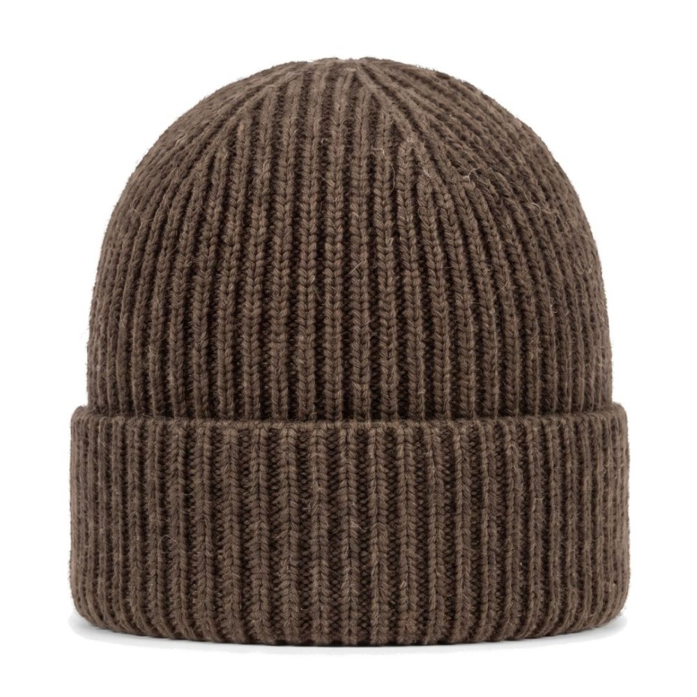 PLETENÁ REBROVANÁ ČIAPKA - UNISEX Svetlohnedá