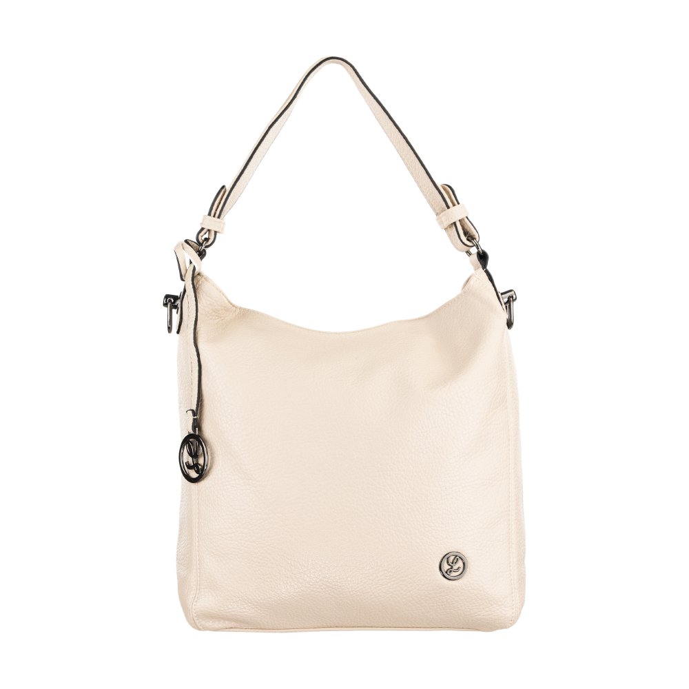 ALICE dámska koženková kabelka tmavo béžová