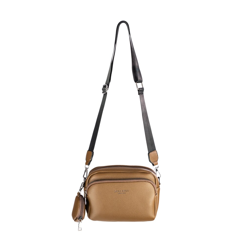 CHLOE dámska crossbody koženková kabelka coffee
