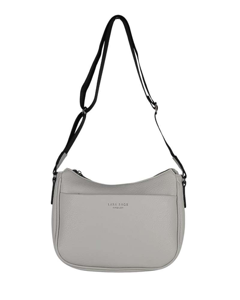 VIKTÓRIA dámska crossbody koženková kabelka Sivá