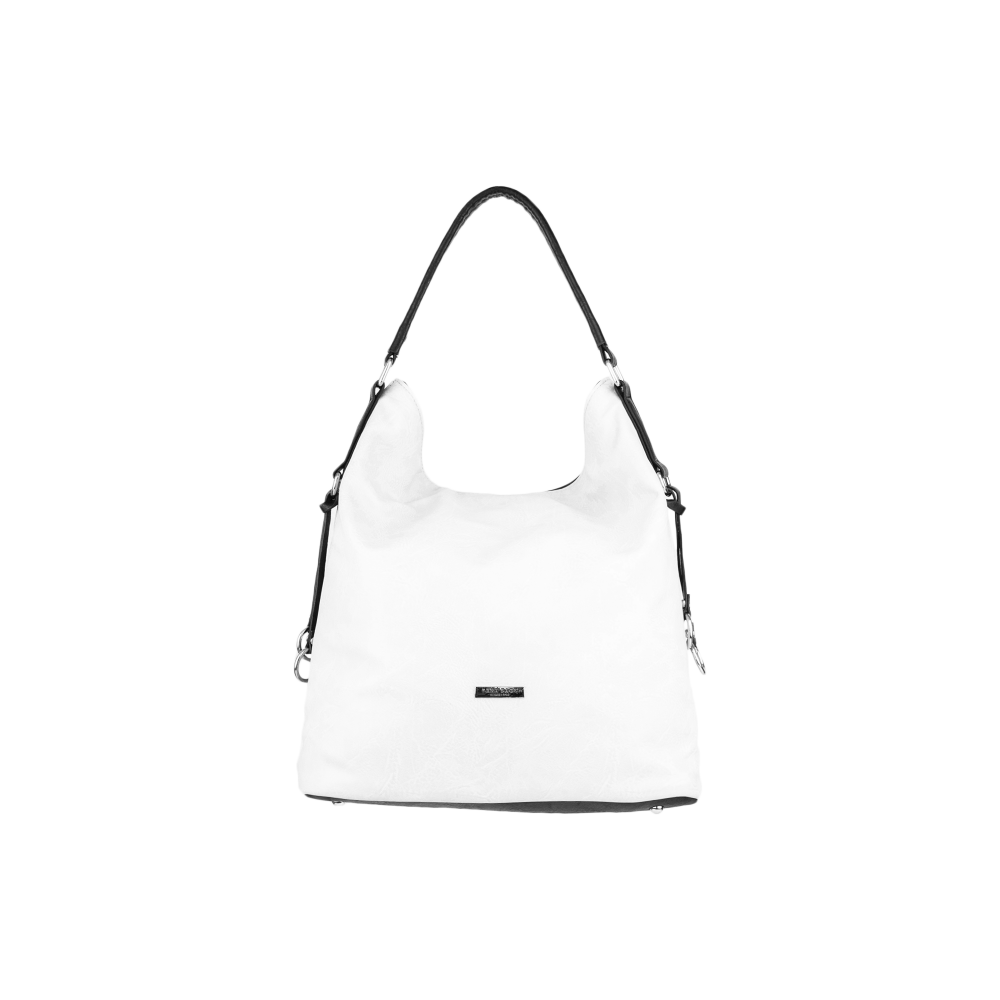 Lara Bags ALMA dámska koženková kabelka Biela