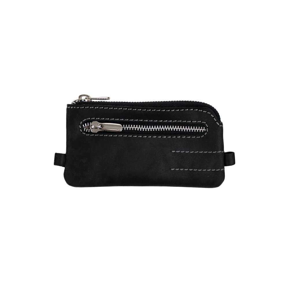 KOŽENÝ MINCOVNÍK Čierna