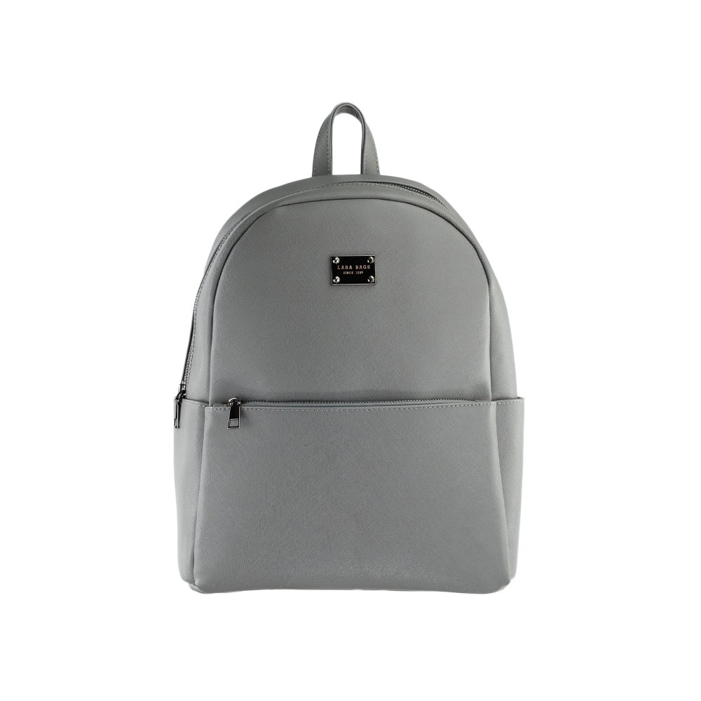 ELYA dámsky koženkový batoh Tmavosivá