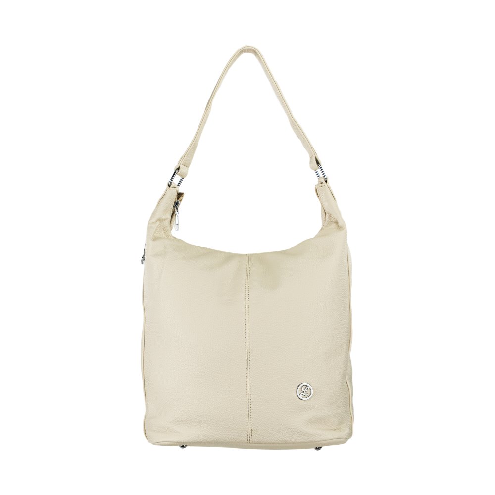 LEXI dámska koženková kabelka svetlo béžová