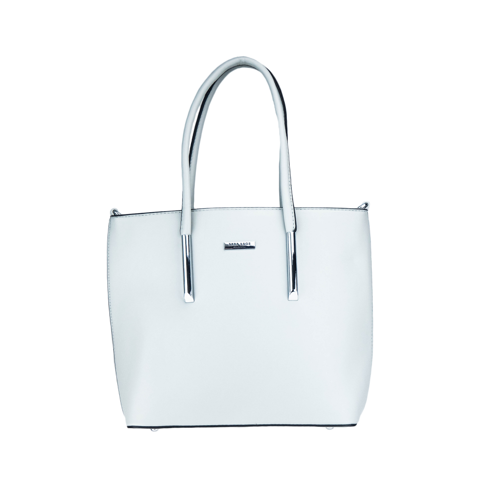 Lara Bags ADEL dámska koženková kabelka Sivá