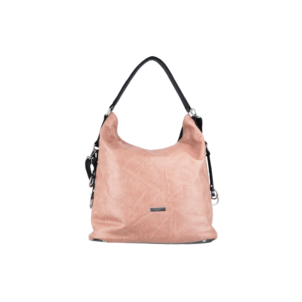 Lara Bags ALMA dámska koženková kabelka Ružová