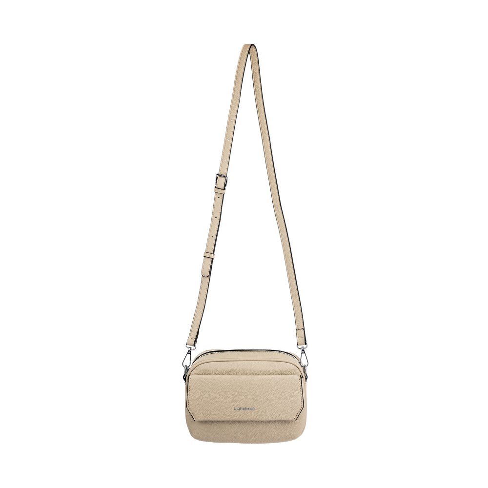 BLANCA dámska crossbody koženková kabelka taupe