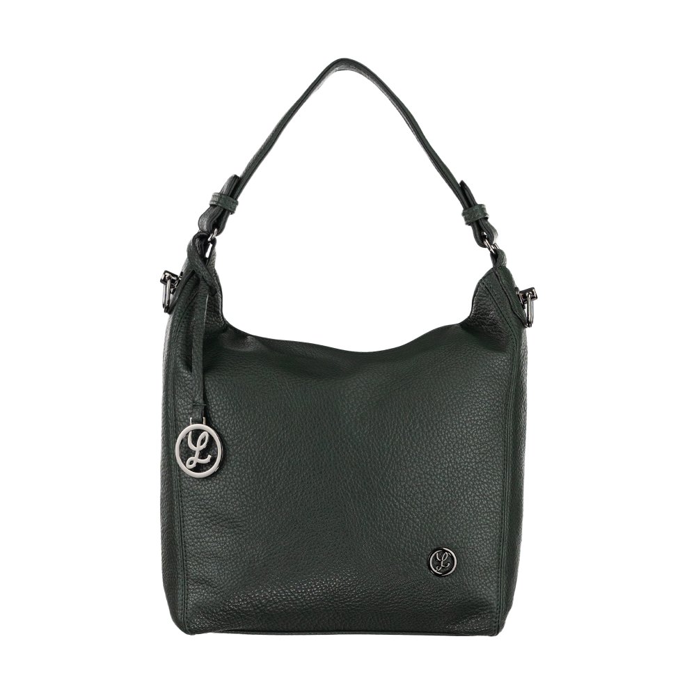 ALICE dámska koženková kabelka tmavo zelená