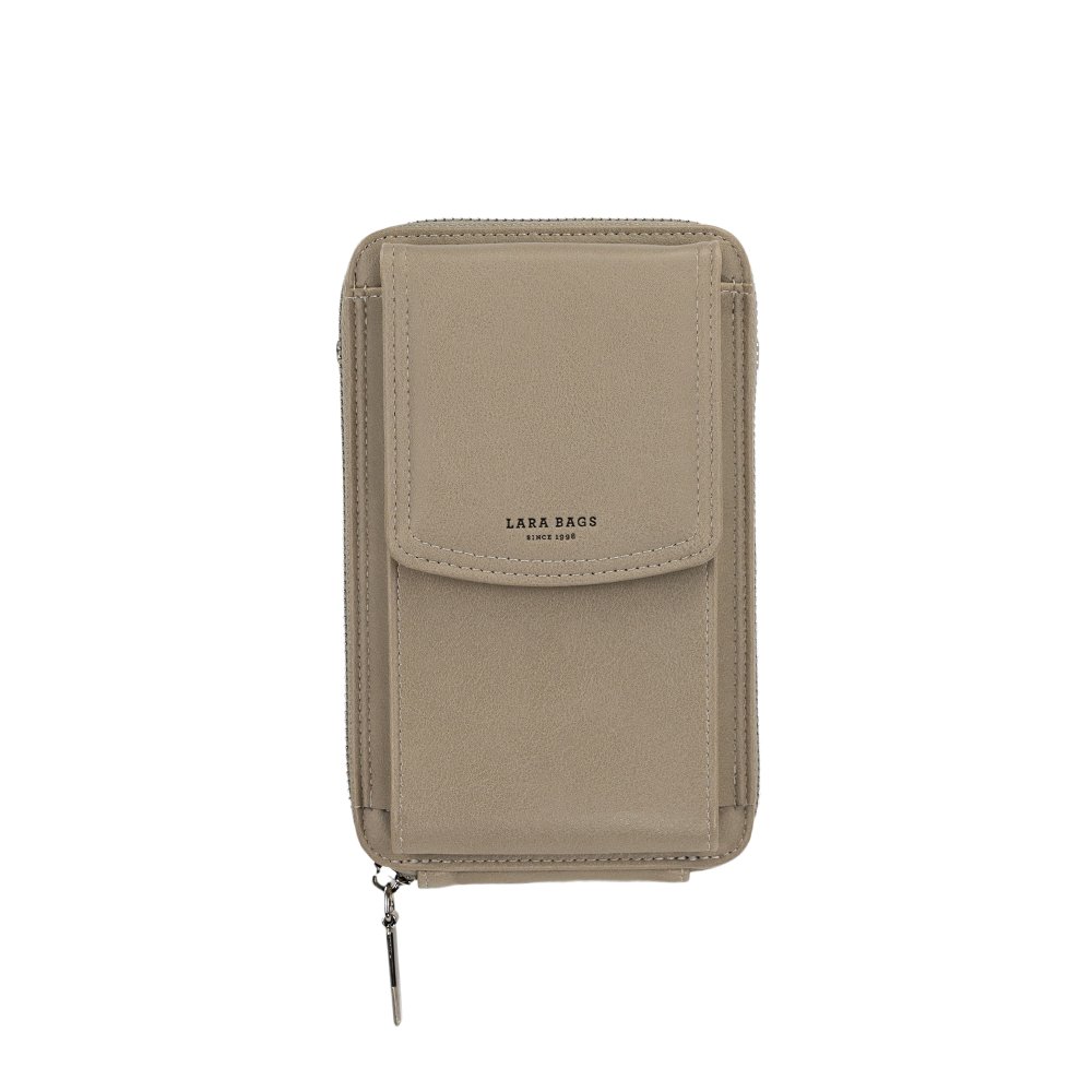 DÁMSKA PEŇAŽENKA A PÚZDRO NA MOBIL taupe