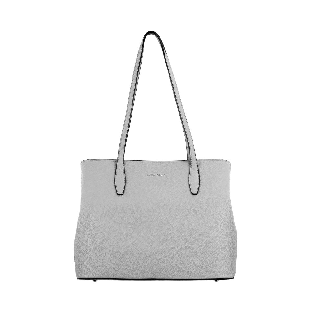 PETRA dámska koženková kabelka Sivá