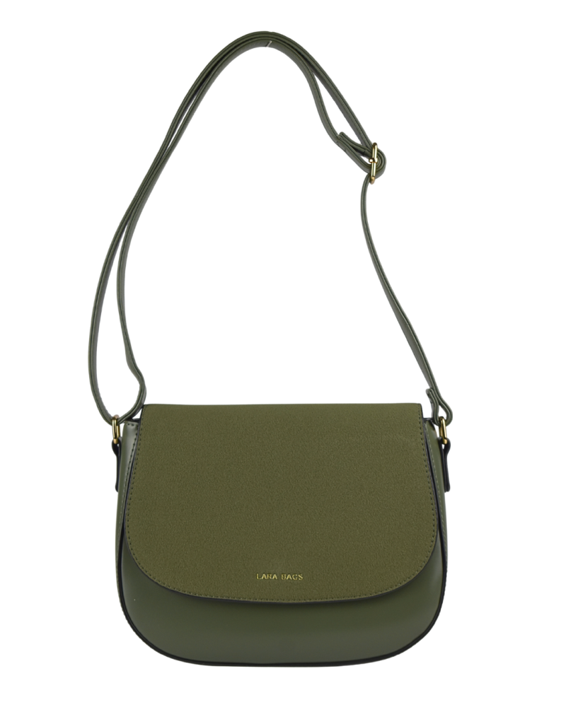 VANESA dámska crossbody  koženková kabelka tmavo zelená