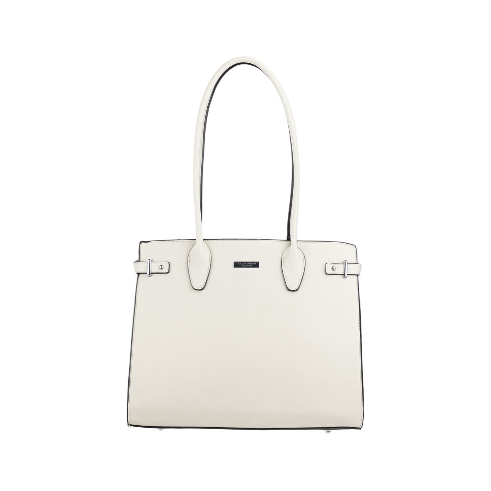 ELLISON dámska koženková kabelka Sivá