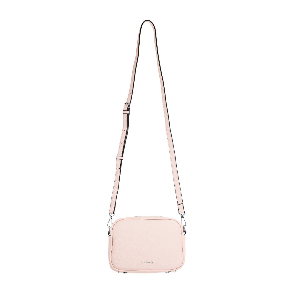 LILY dámska crossbody koženková kabelka Svetloružová