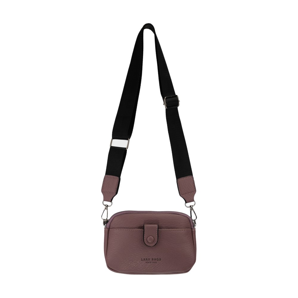 CLARRY dámska crossbody koženková kabelka Bordová
