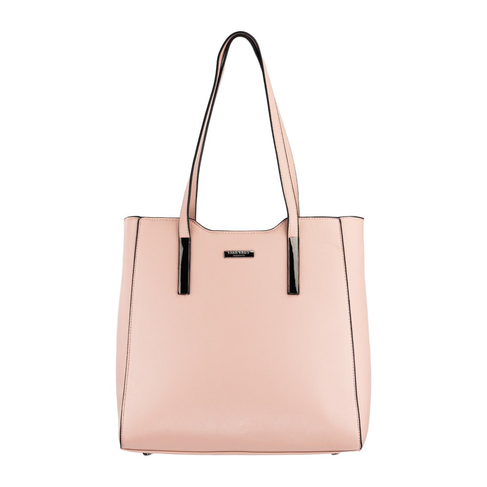 GRACE dámska koženková kabelka Tmavoružová