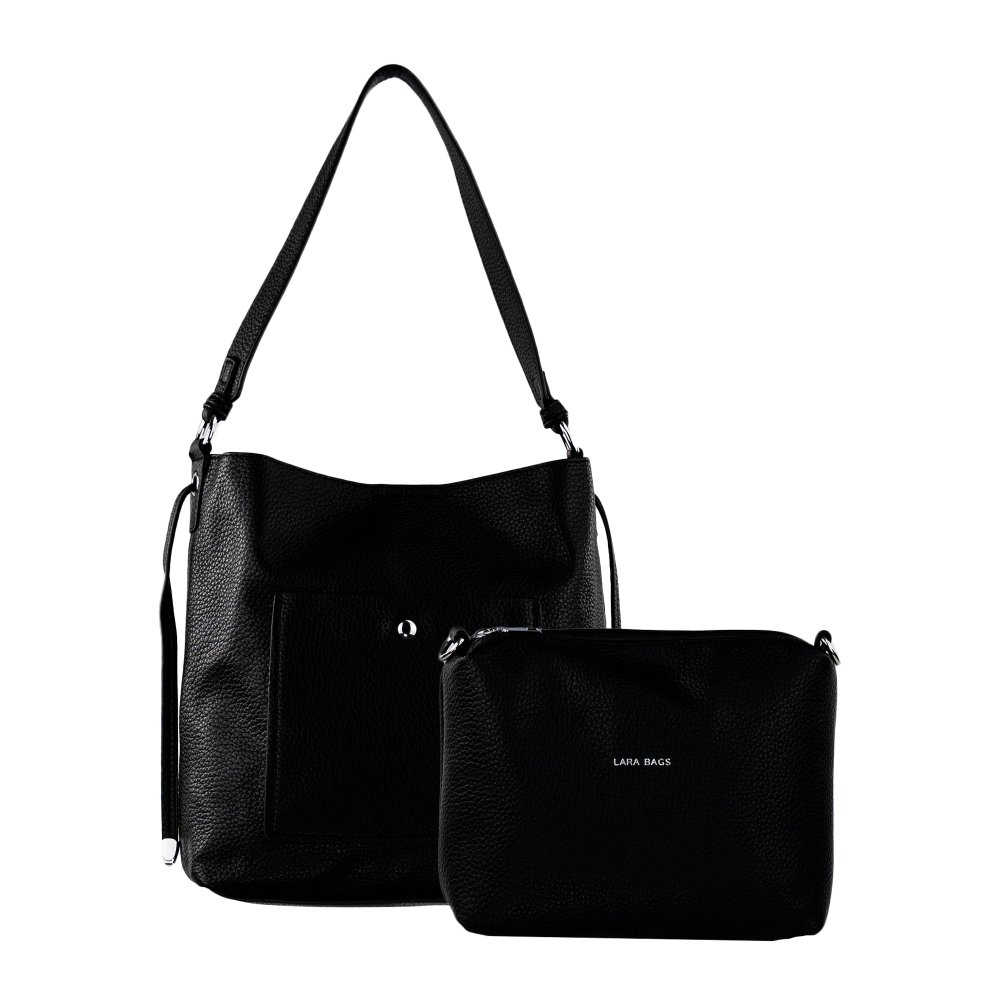 CELESTE dámska koženková kabelka Čierna